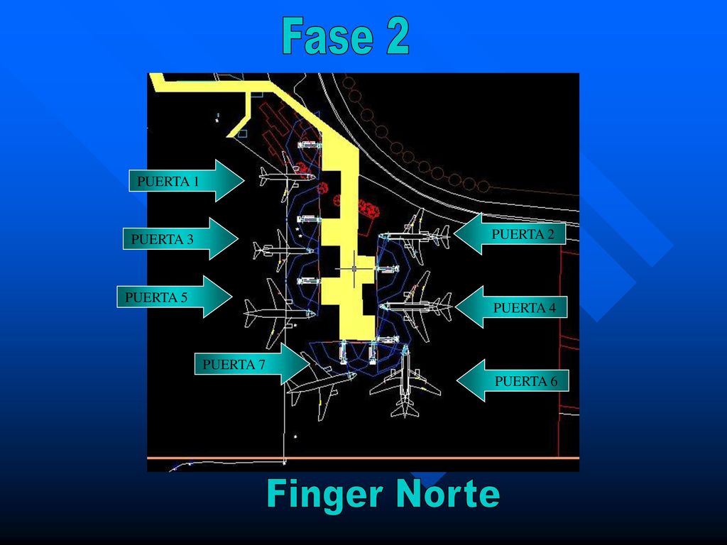 Fase 2 Finger Norte PUERTA 1 PUERTA 2 PUERTA 3 PUERTA 5 PUERTA 4