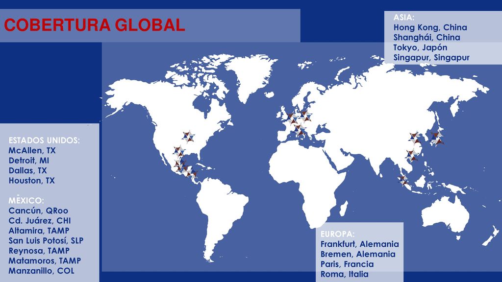 COBERTURA GLOBAL ASIA: Hong Kong, China Shanghái, China Tokyo, Japón