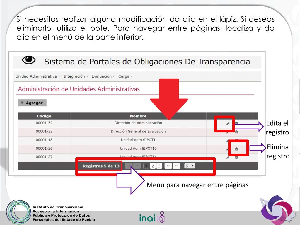 Si necesitas realizar alguna modificación da clic en el lápiz