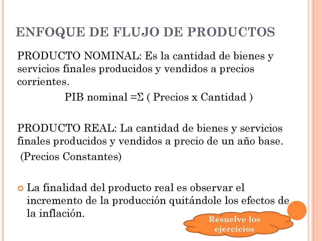 ENFOQUE DE FLUJO DE PRODUCTOS