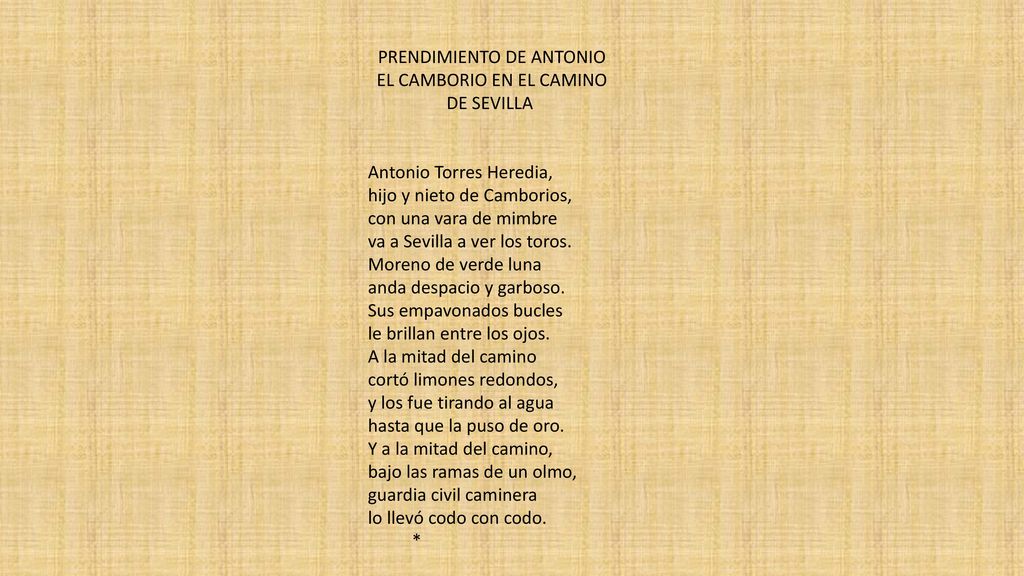 PRENDIMIENTO DE ANTONIO EL CAMBORIO EN EL CAMINO DE SEVILLA
