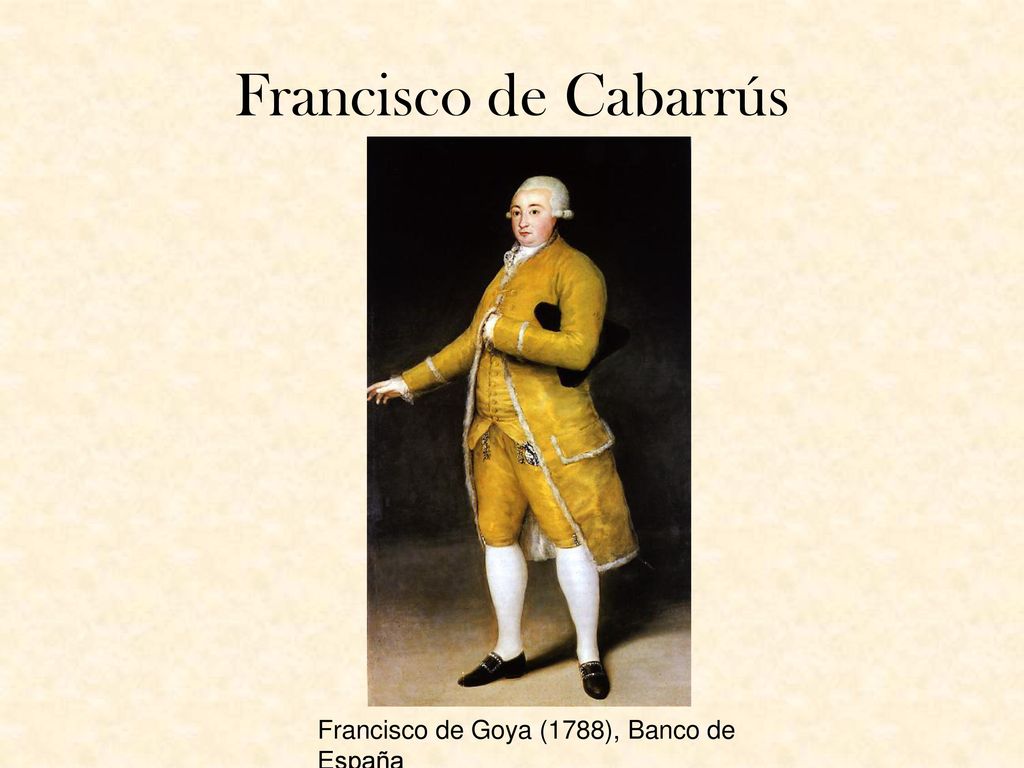 Francisco de Cabarrús Francisco de Goya (1788), Banco de España