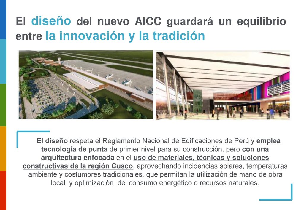El diseño del nuevo AICC guardará un equilibrio entre la innovación y la tradición