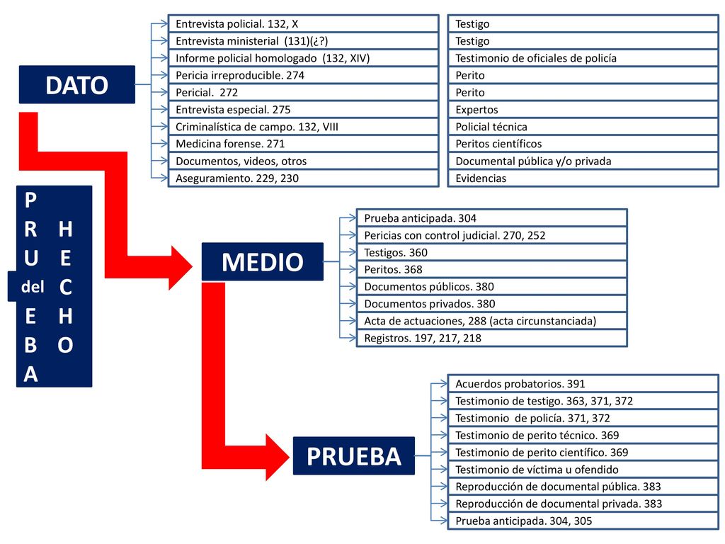 DATO MEDIO PRUEBA P R U E B A H E C O del Entrevista policial. 132, X