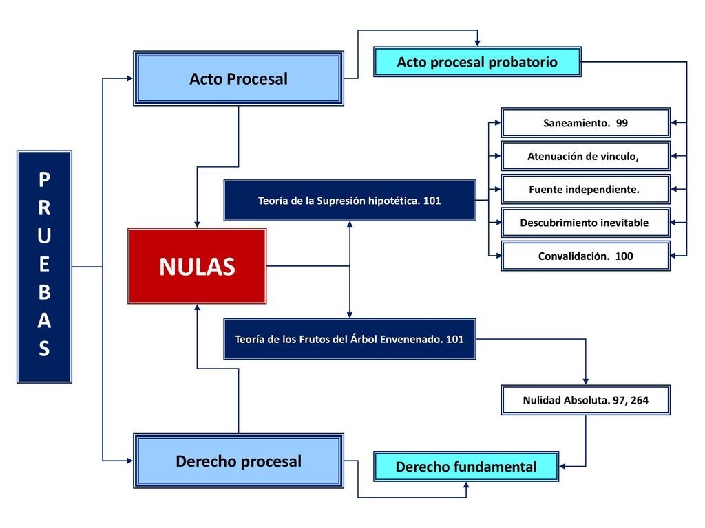 NULAS P R U E B A S Acto Procesal Derecho procesal