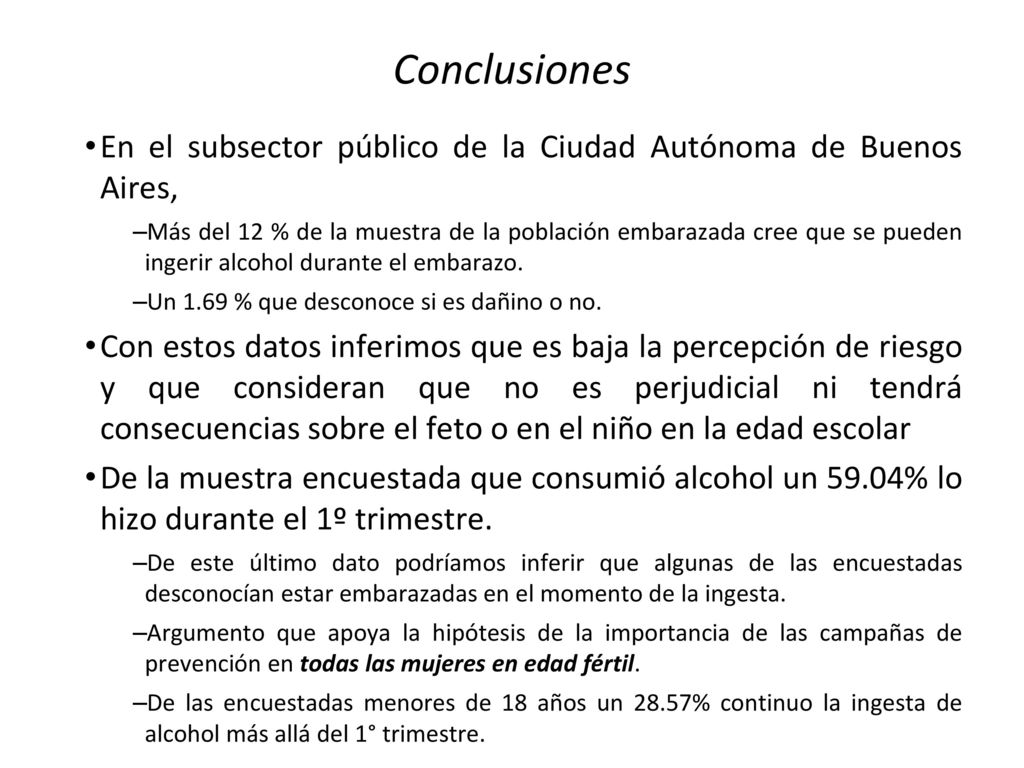 Conclusiones En el subsector público de la Ciudad Autónoma de Buenos Aires,