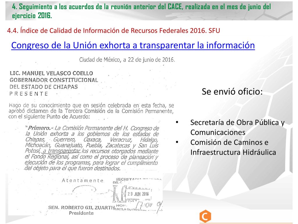 Congreso de la Unión exhorta a transparentar la información