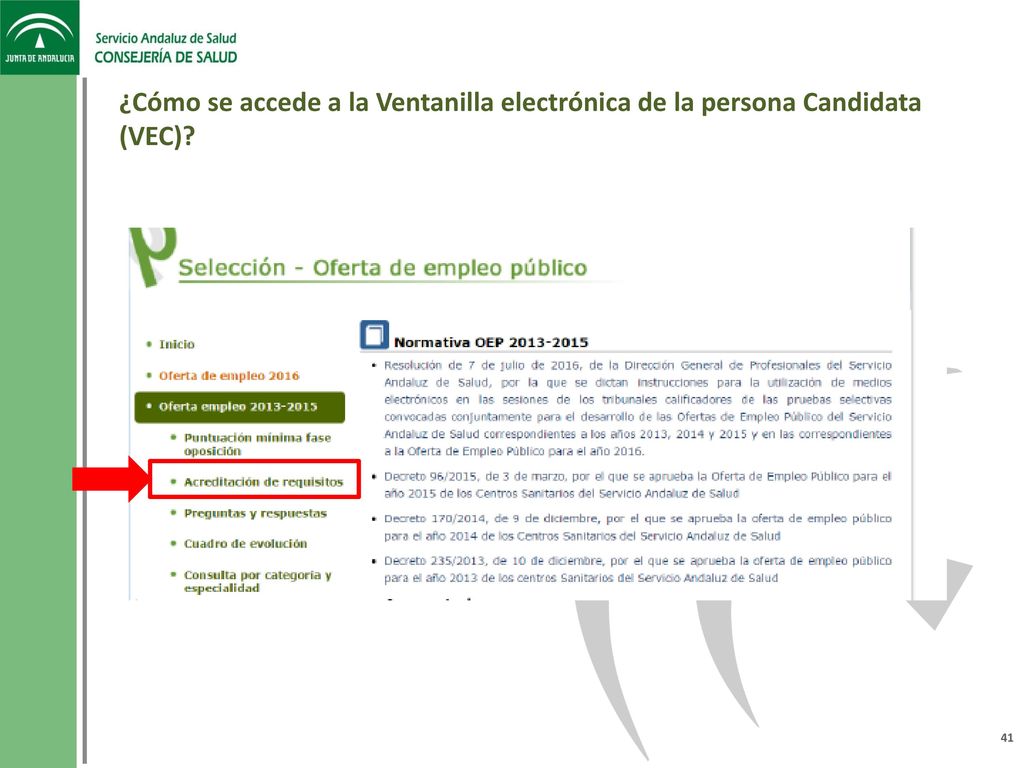 ¿Cómo se accede a la Ventanilla electrónica de la persona Candidata (VEC)