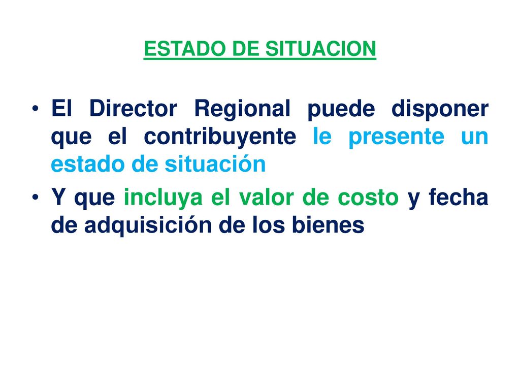 Y que incluya el valor de costo y fecha de adquisición de los bienes