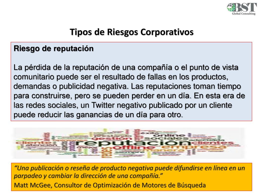 Tipos de Riesgos Corporativos