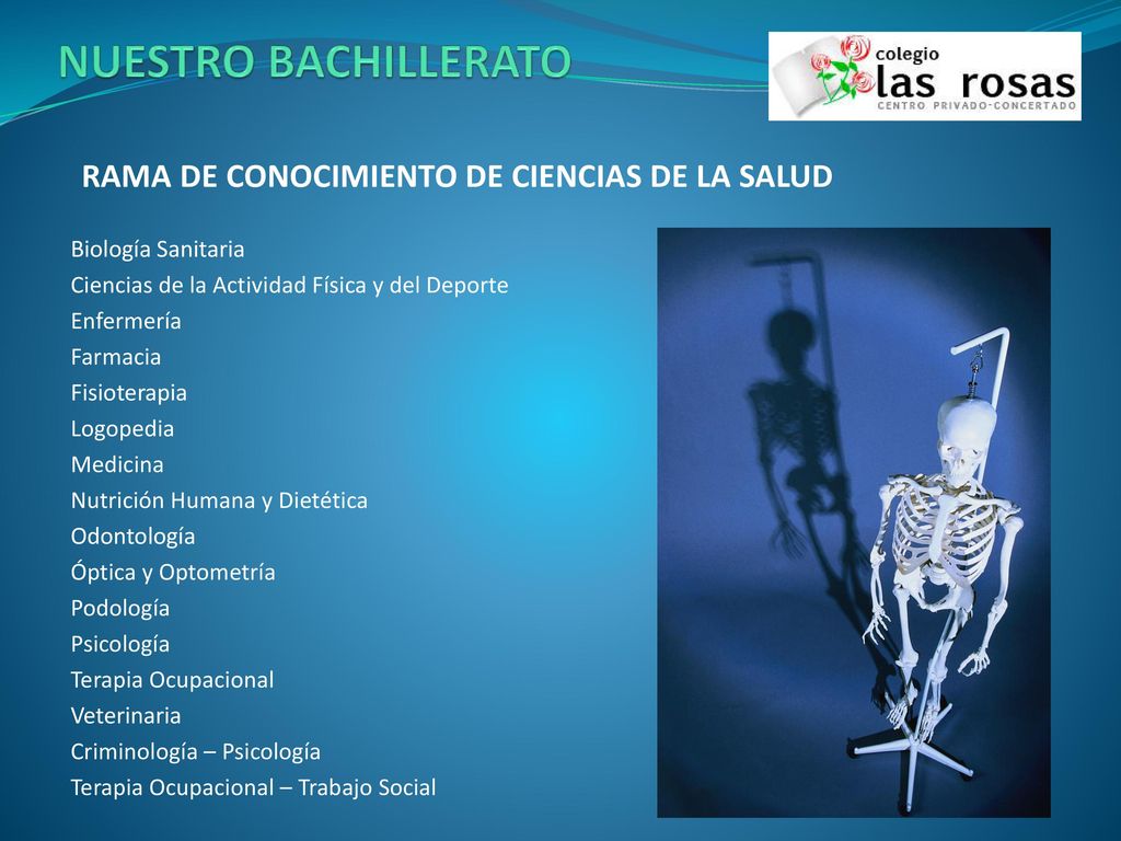 NUESTRO BACHILLERATO RAMA DE CONOCIMIENTO DE CIENCIAS DE LA SALUD