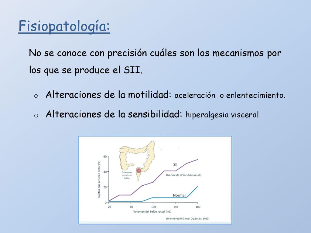 Fisiopatología: No se conoce con precisión cuáles son los mecanismos por los que se produce el SII.