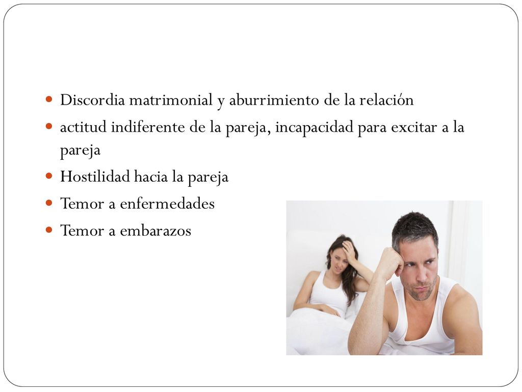 Discordia matrimonial y aburrimiento de la relación