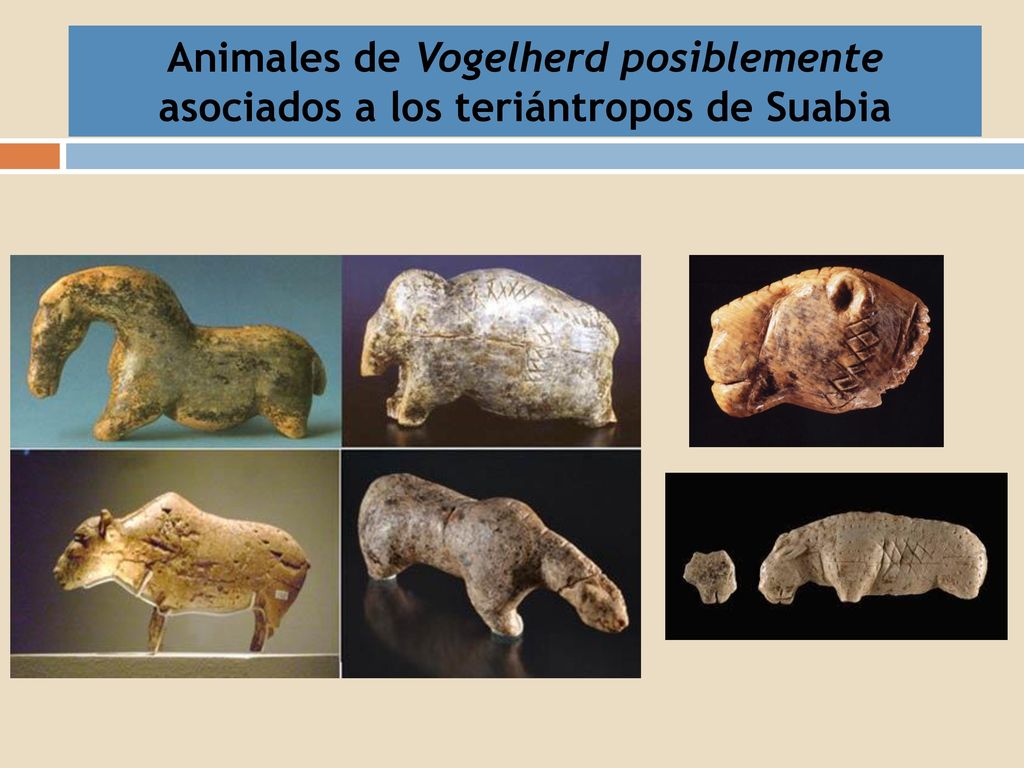 Animales de Vogelherd posiblemente asociados a los teriántropos de Suabia