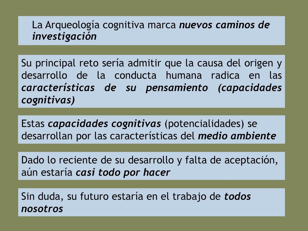 La Arqueología cognitiva marca nuevos caminos de investigación