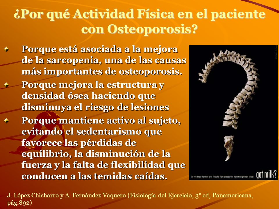 ¿Por qué Actividad Física en el paciente con Osteoporosis