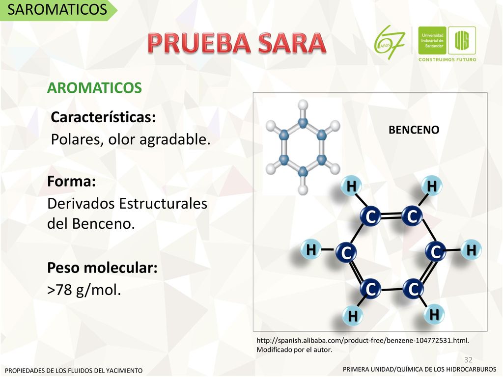 PRUEBA SARA C C C C C C SAROMATICOS AROMATICOS Características: