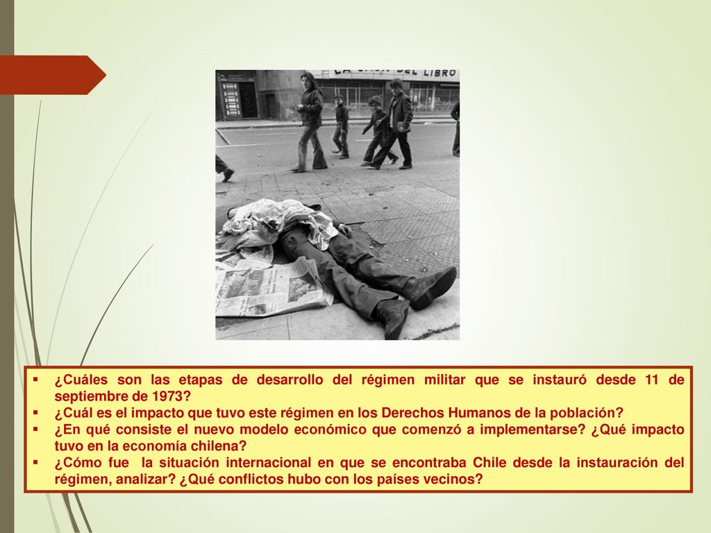 ¿Cuáles son las etapas de desarrollo del régimen militar que se instauró desde 11 de septiembre de 1973