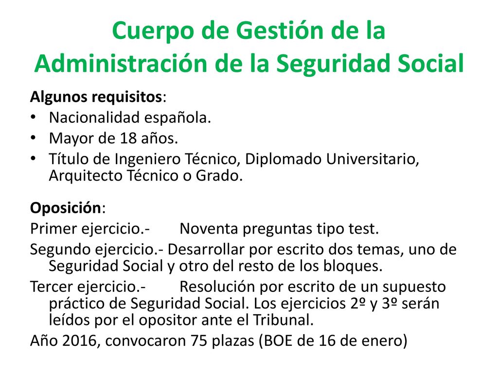 Cuerpo de Gestión de la Administración de la Seguridad Social