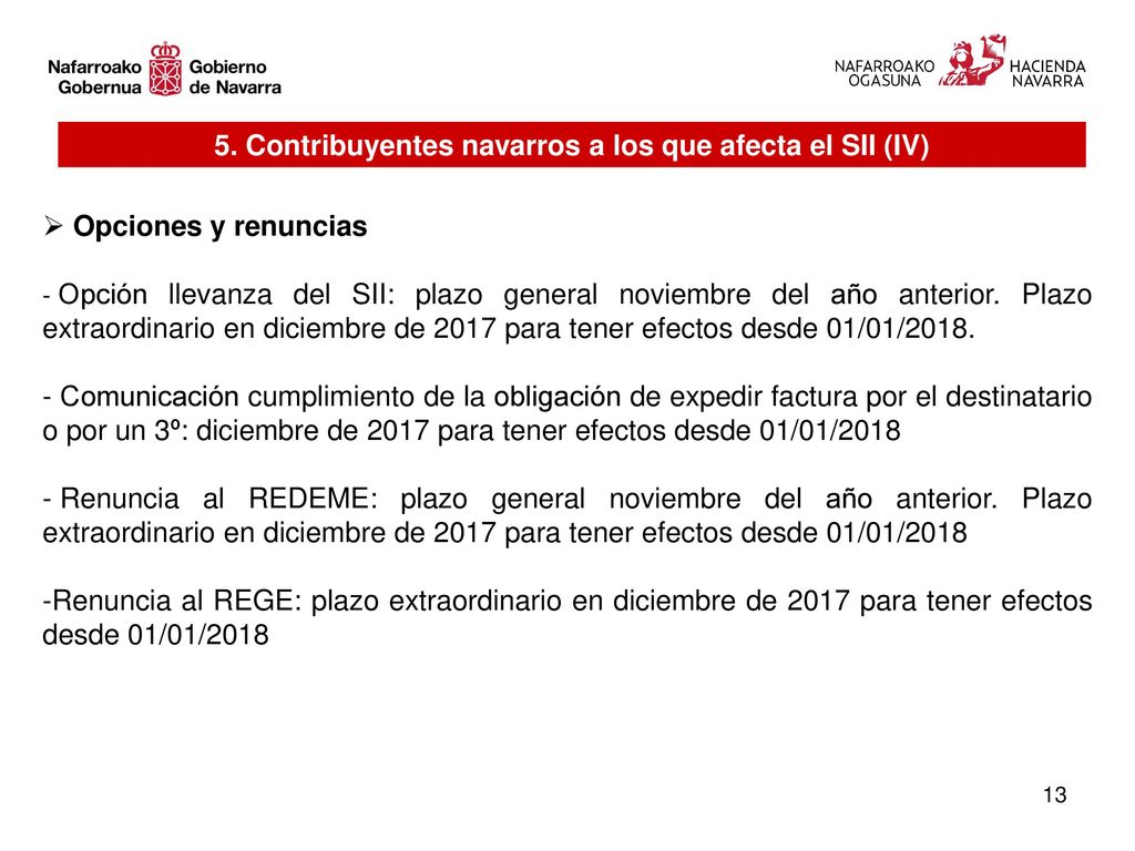 5. Contribuyentes navarros a los que afecta el SII (IV)