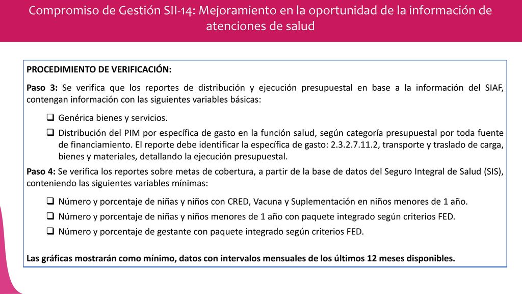 Compromiso de Gestión SII-14: Mejoramiento en la oportunidad de la información de atenciones de salud