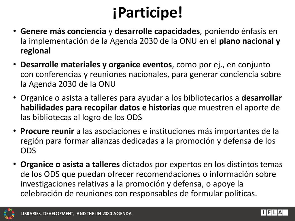 ¡Participe!
