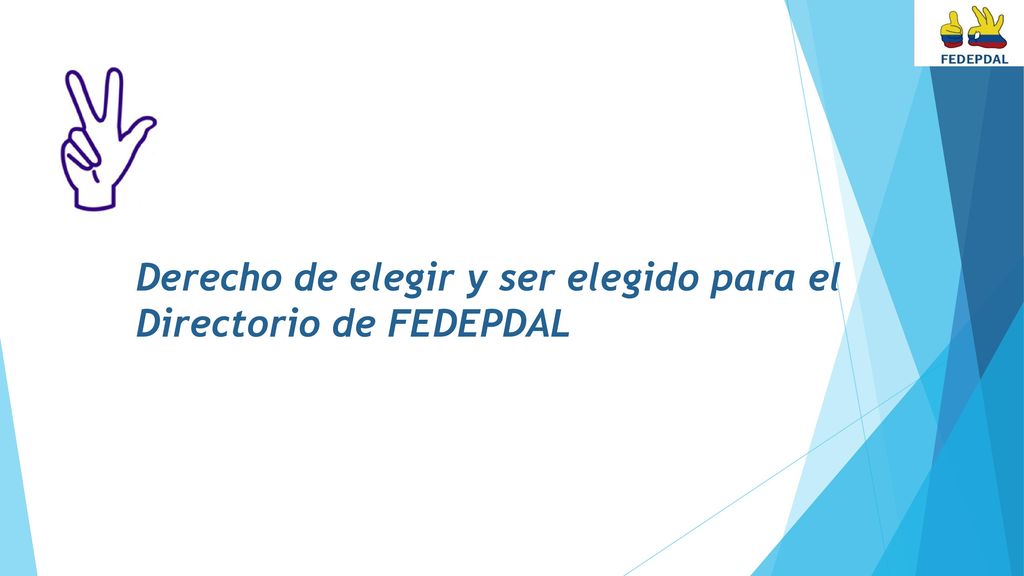 Derecho de elegir y ser elegido para el Directorio de FEDEPDAL