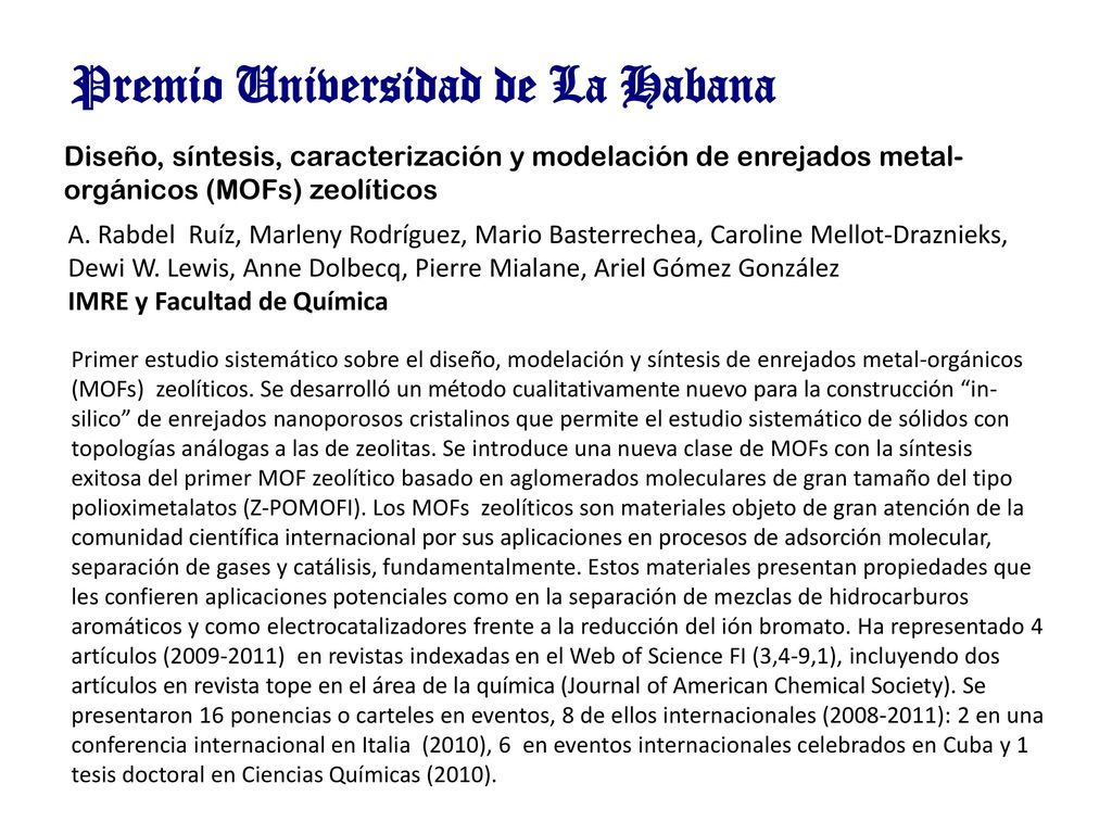 Premio Universidad de La Habana