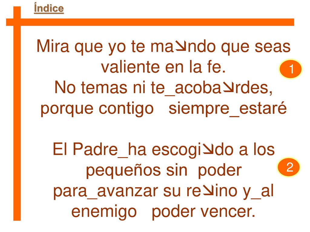 Mira que yo te mando que seas valiente en la fe.