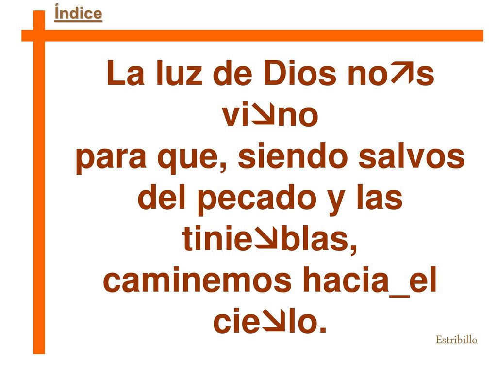 La luz de Dios nos vino para que, siendo salvos