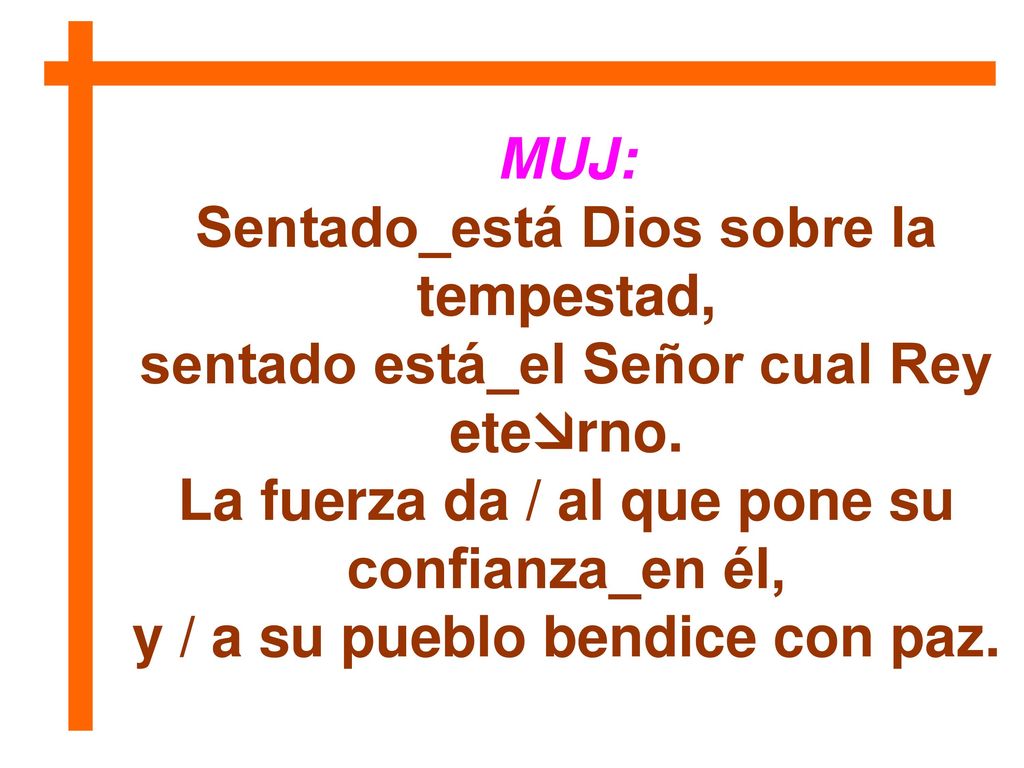 Sentado_está Dios sobre la tempestad, sentado está_el Señor cual Rey