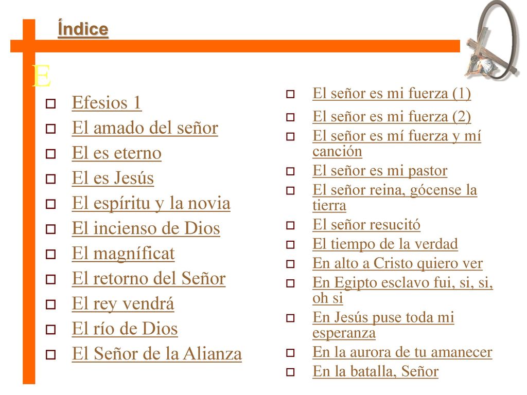E Efesios 1 El amado del señor El es eterno El es Jesús