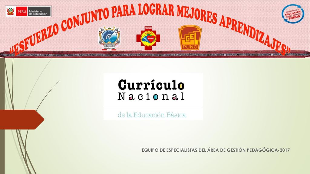 EQUIPO DE ESPECIALISTAS DEL ÁREA DE GESTIÓN PEDAGÓGICA-2017