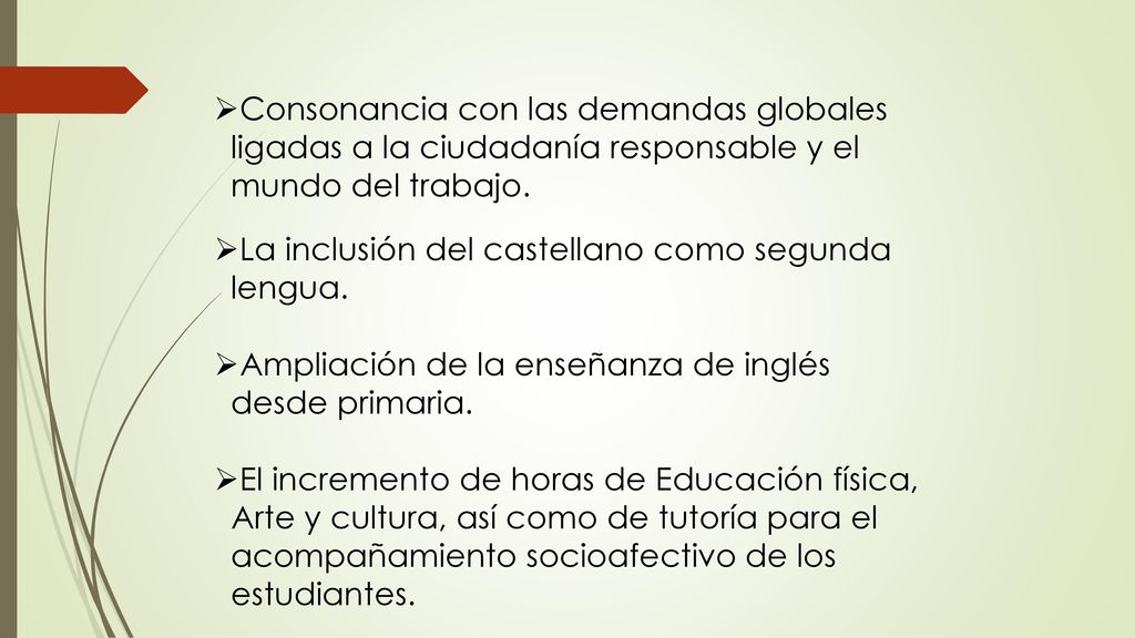 Consonancia con las demandas globales ligadas a la ciudadanía responsable y el mundo del trabajo.