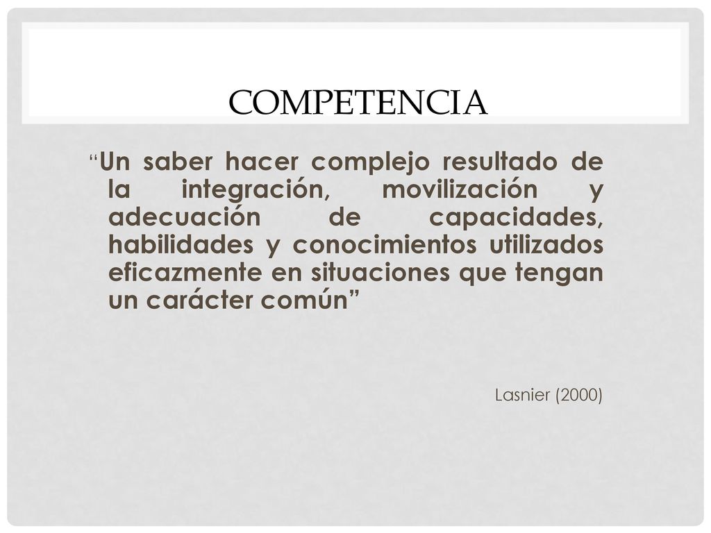 Competencia