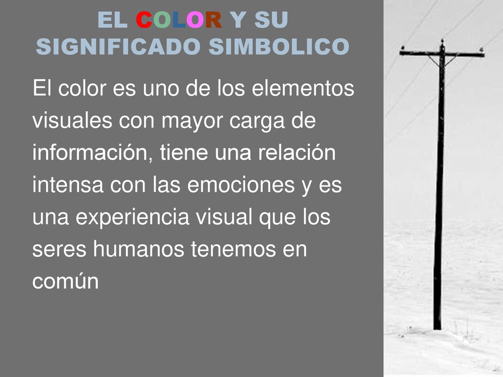 EL COLOR Y SU SIGNIFICADO SIMBOLICO