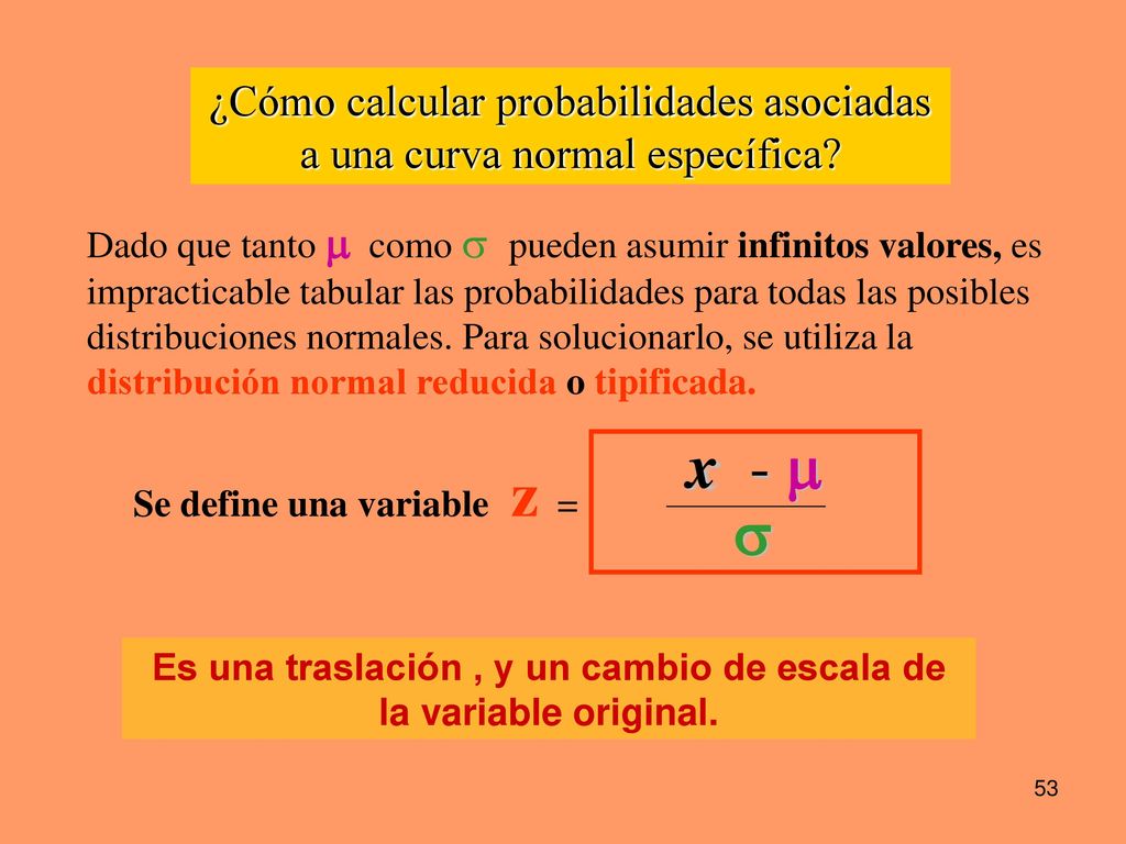 Es una traslación , y un cambio de escala de la variable original.