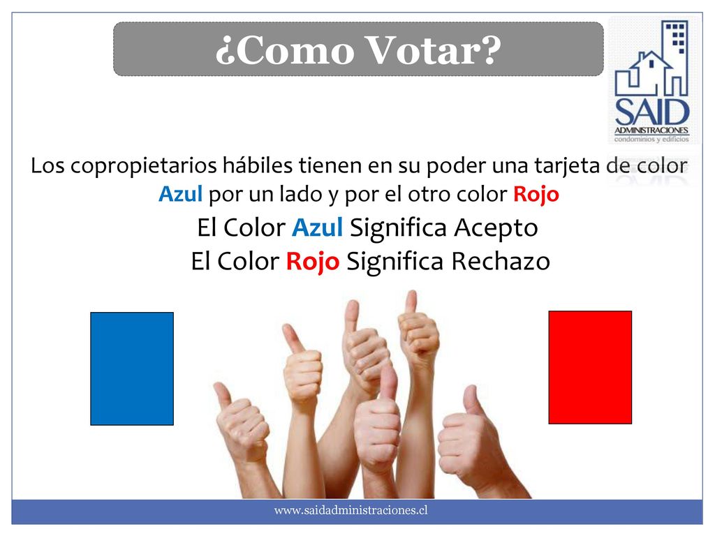 ¿Como Votar El Color Azul Significa Acepto