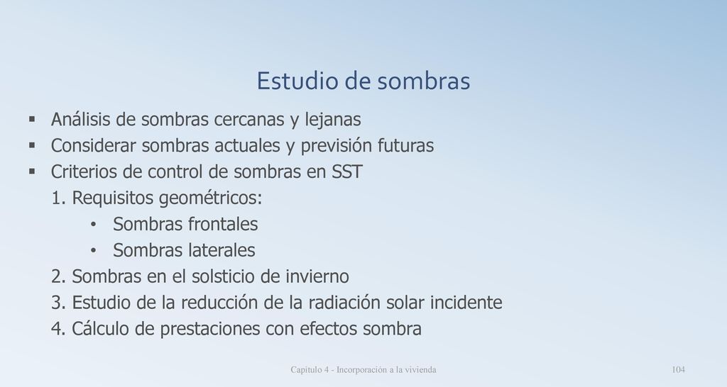 Capítulo 4 - Incorporación a la vivienda