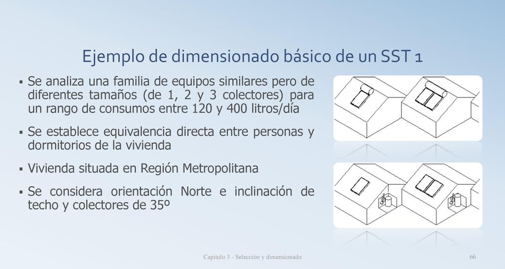 Ejemplo de dimensionado básico de un SST 1