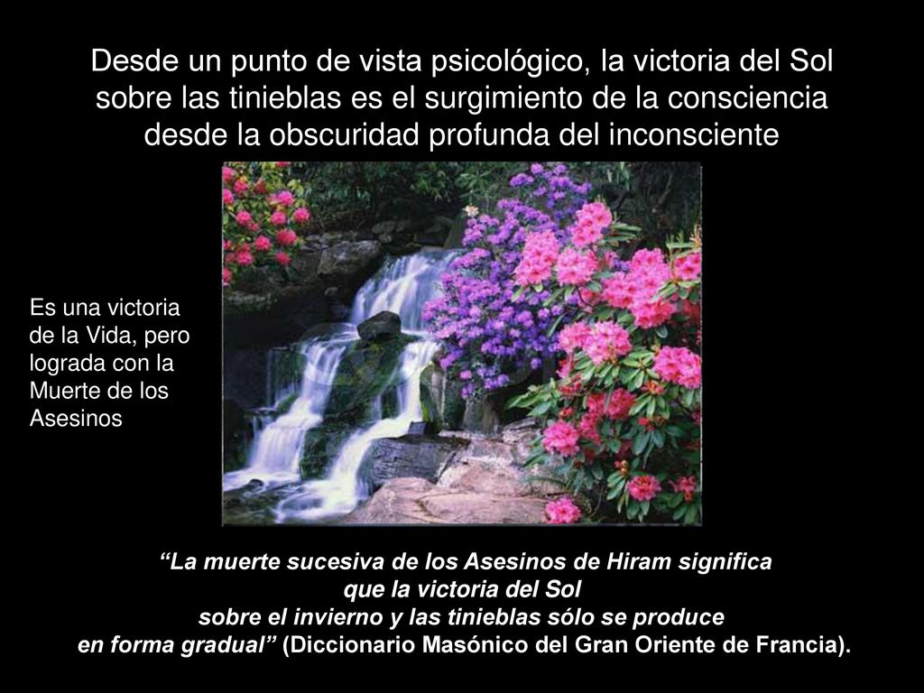 Desde un punto de vista psicológico, la victoria del Sol sobre las tinieblas es el surgimiento de la consciencia desde la obscuridad profunda del inconsciente