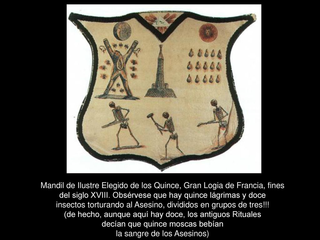 Mandil de Ilustre Elegido de los Quince, Gran Logia de Francia, fines