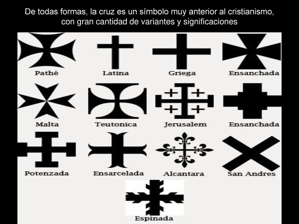 De todas formas, la cruz es un símbolo muy anterior al cristianismo, con gran cantidad de variantes y significaciones