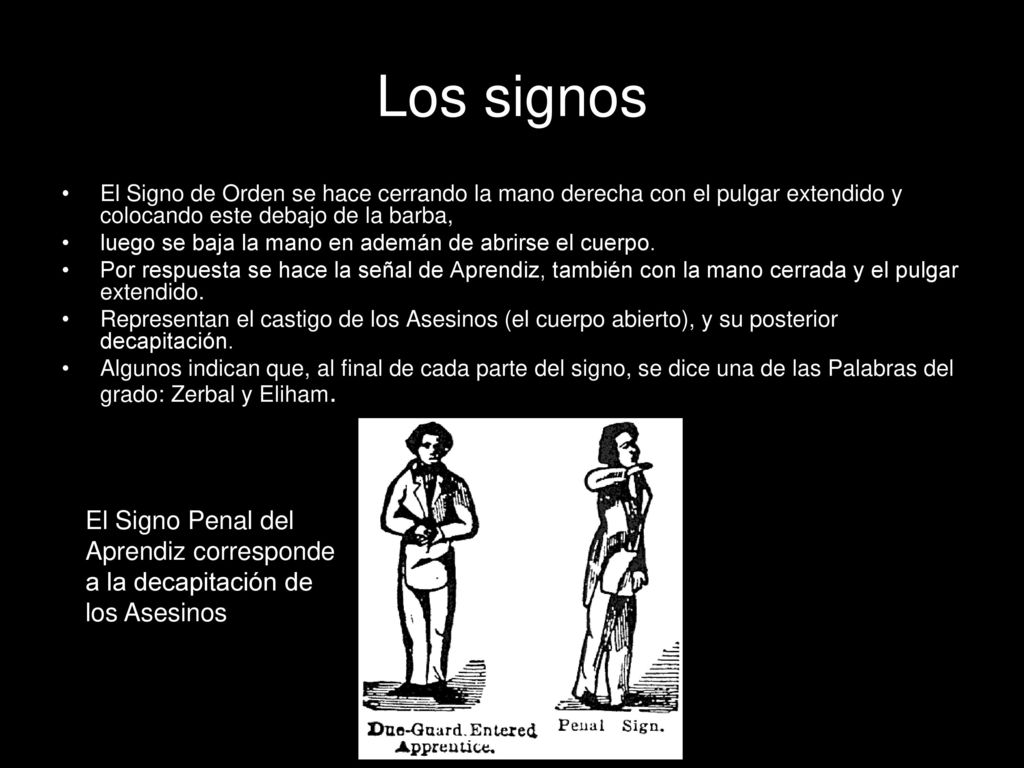 Los signos El Signo Penal del Aprendiz corresponde
