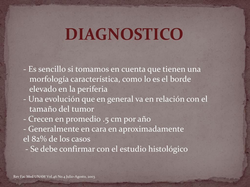 DIAGNOSTICO Es sencillo si tomamos en cuenta que tienen una