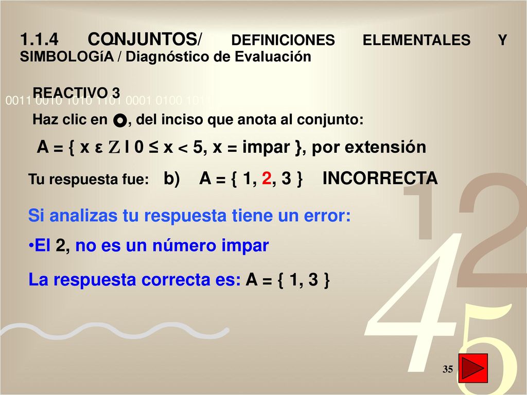 Si analizas tu respuesta tiene un error: El 2, no es un número impar