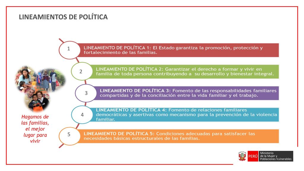 Hagamos de las familias, el mejor lugar para vivir