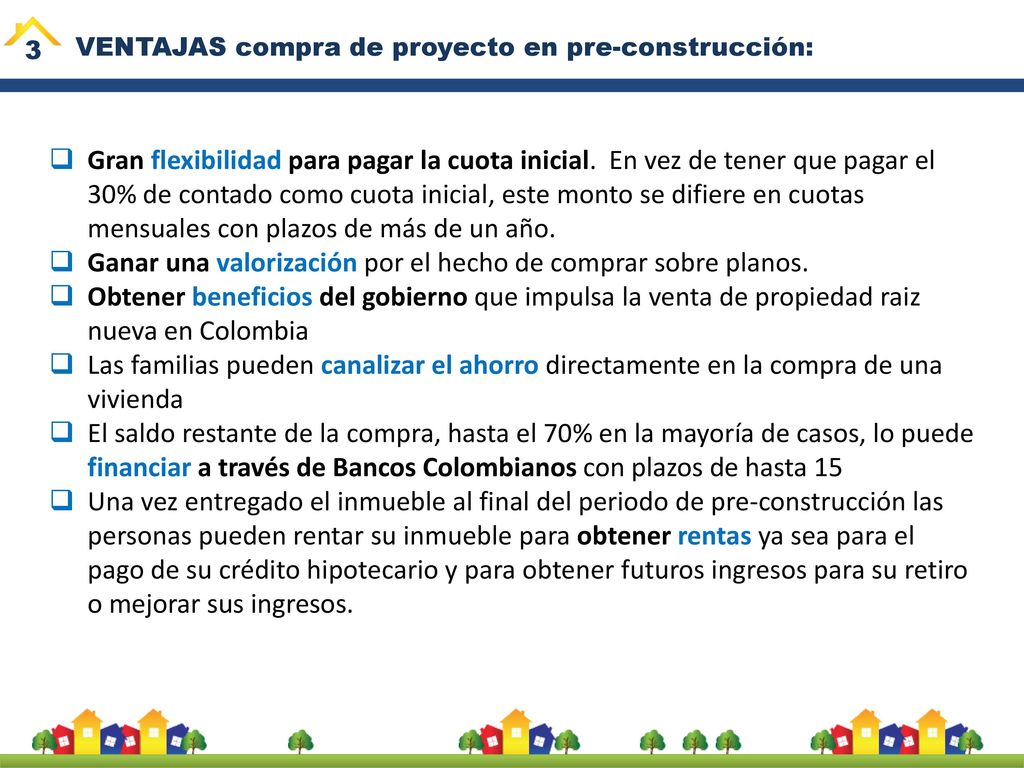 Ganar una valorización por el hecho de comprar sobre planos.