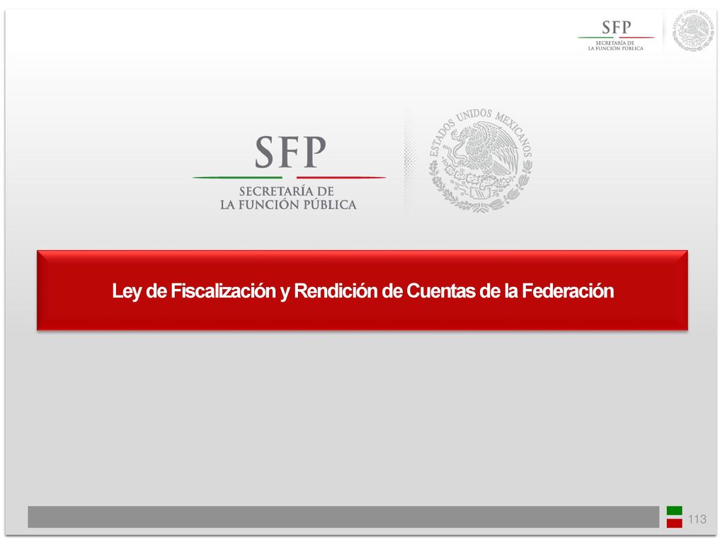 Ley de Fiscalización y Rendición de Cuentas de la Federación
