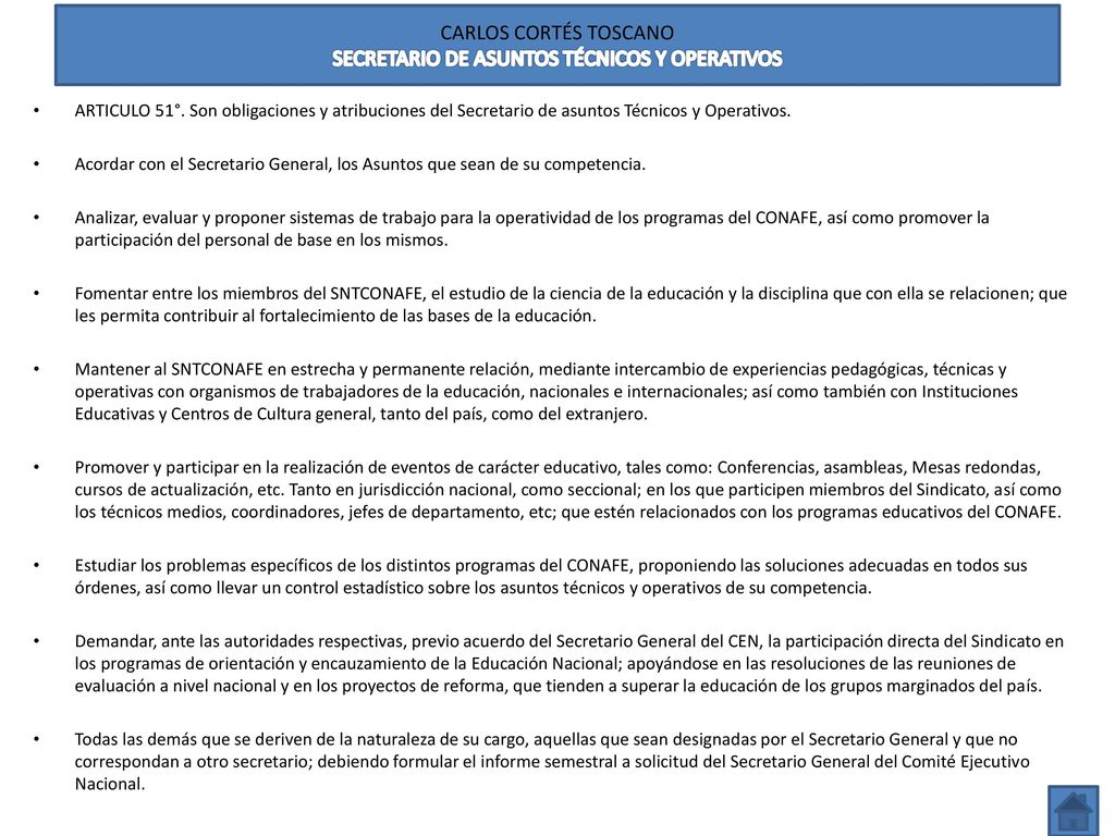 CARLOS CORTÉS TOSCANO SECRETARIO DE ASUNTOS TÉCNICOS Y OPERATIVOS